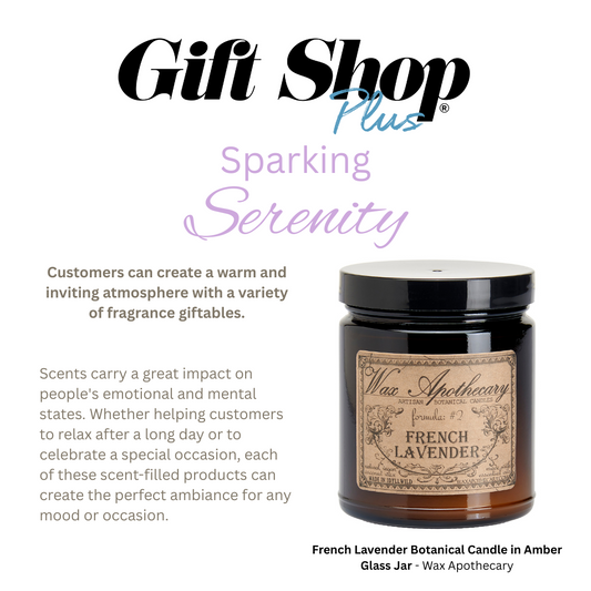 Gift Shop PLUS : Sparking Serenity featuring Wax Apothecary's Lavender Candle