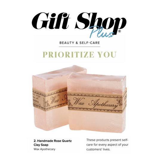 GIFT SHOP PLUS : PRIORITIZE YOU featuring our Rose Quartz Soap!