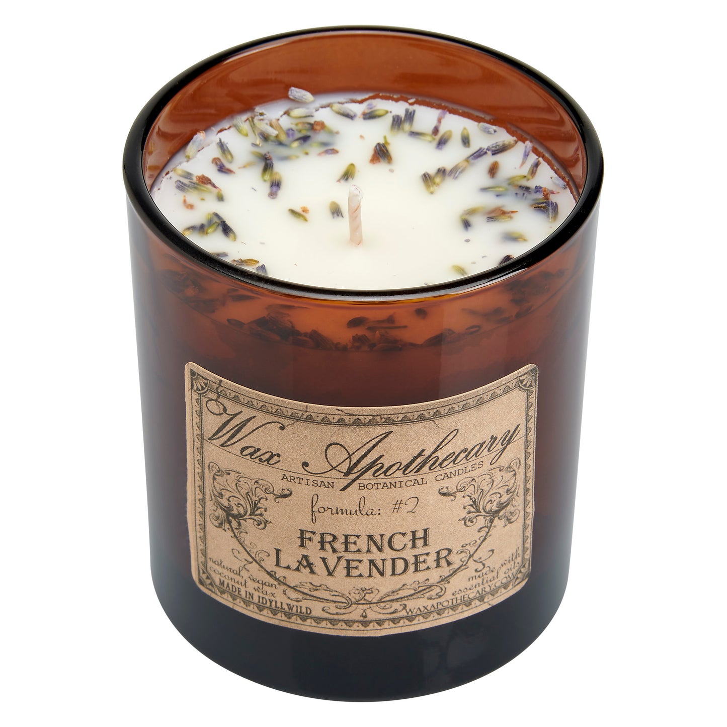 9 oz French Lavender Artisan Amber Glass Candle