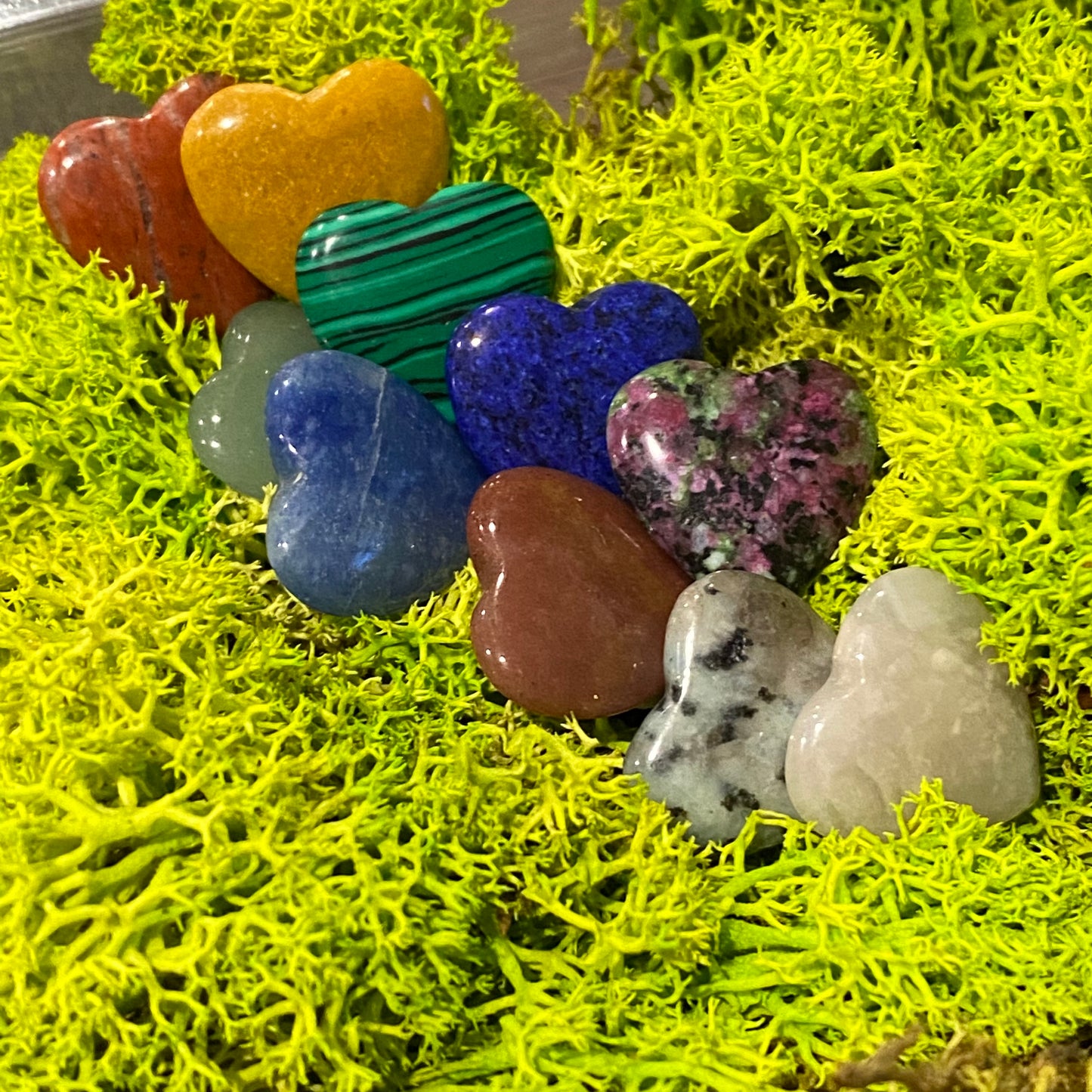 Heart Hand-cut Gemstone Crystal Stone