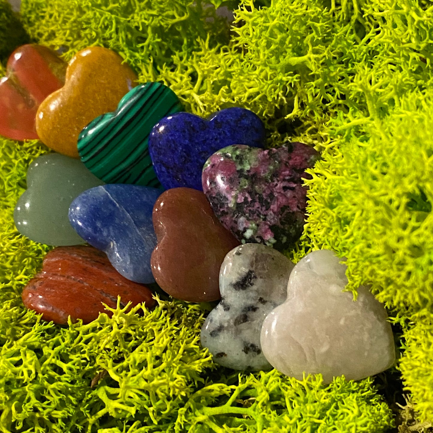 Heart Hand-cut Gemstone Crystal Stone