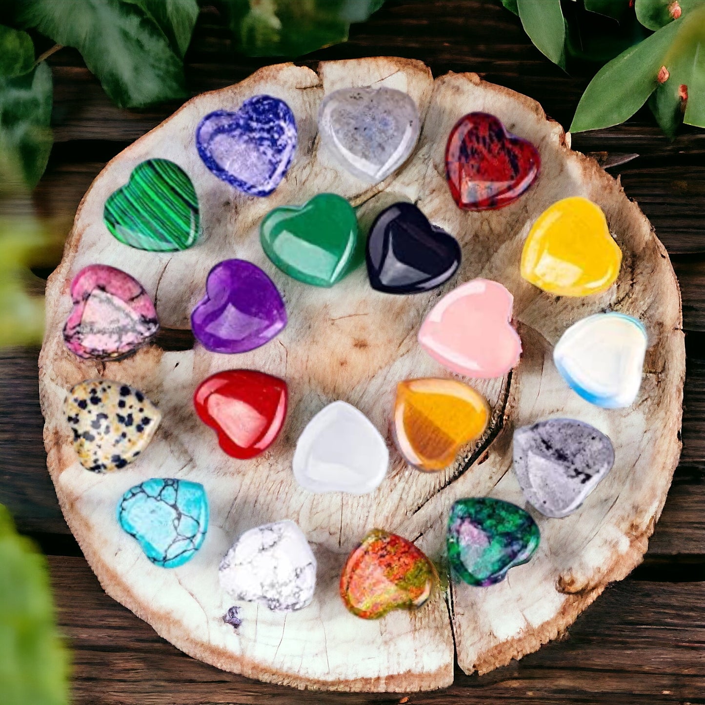 Heart Hand-cut Gemstone Crystal Stone