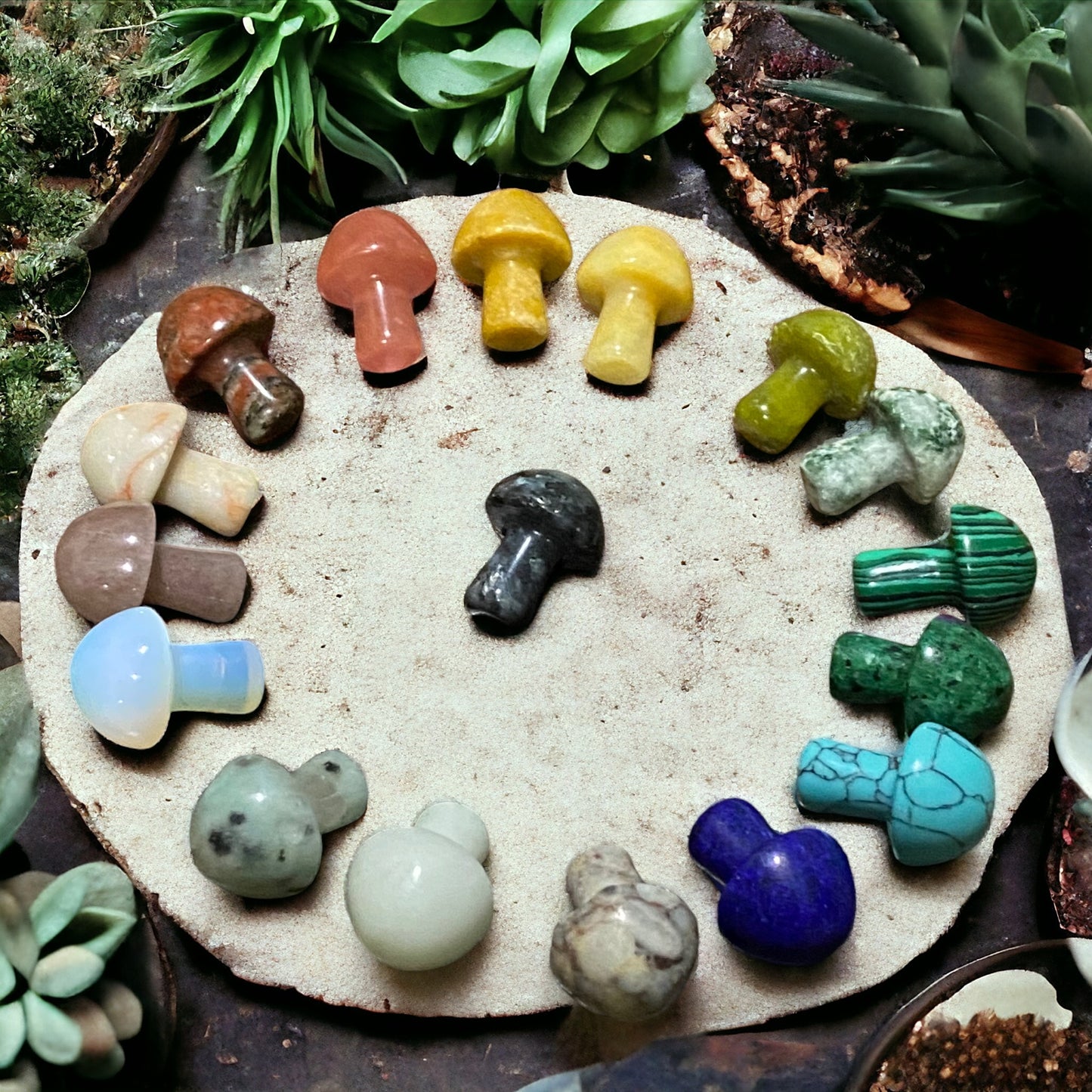 Mushroom Hand-cut Crystal Gemstone & Stone