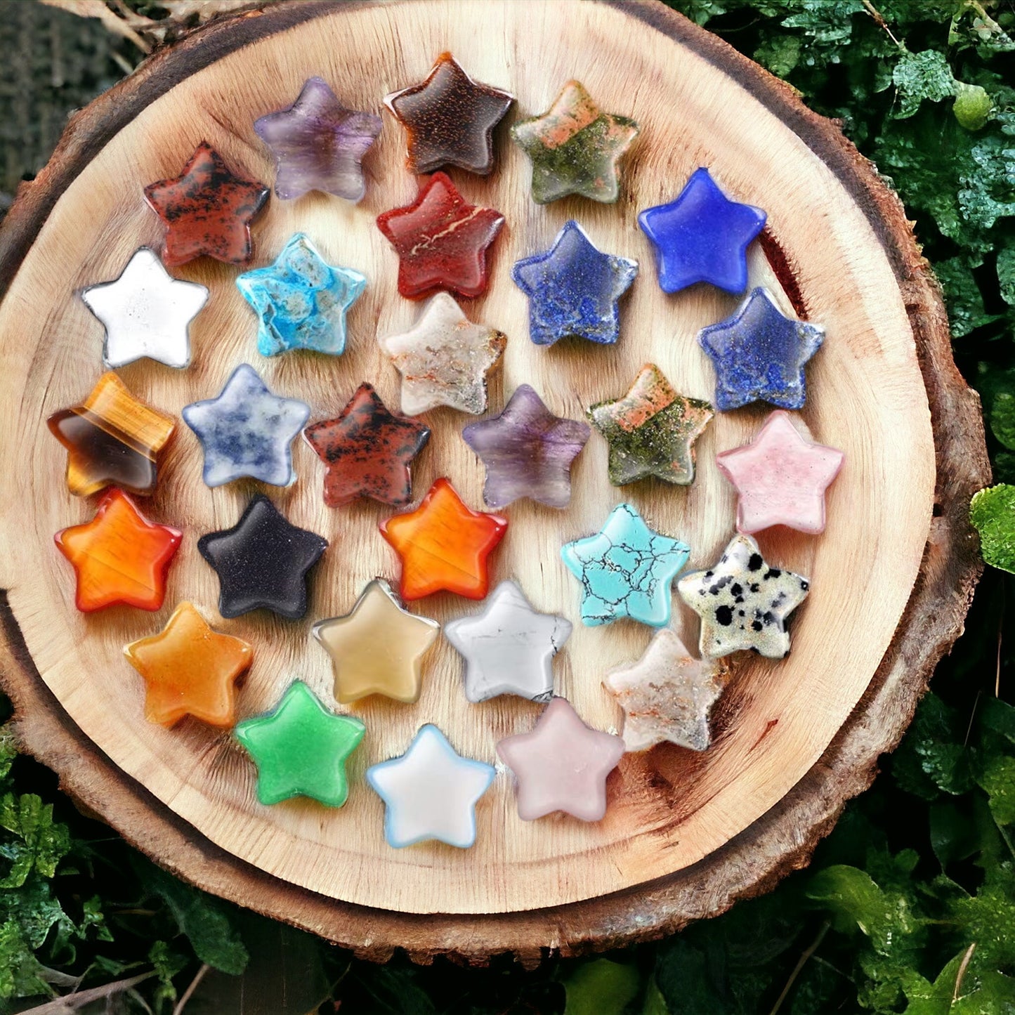 Star Hand-cut Gemstone Crystal Stone