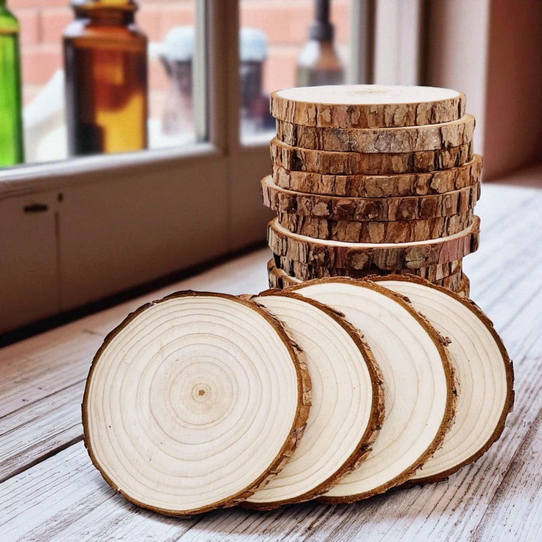 Wood Slice Candle Coaster