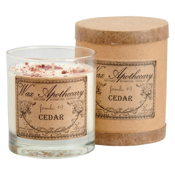 Cedar 7oz Botanical Candle in Scotch Glass – Wax Apothecary ™