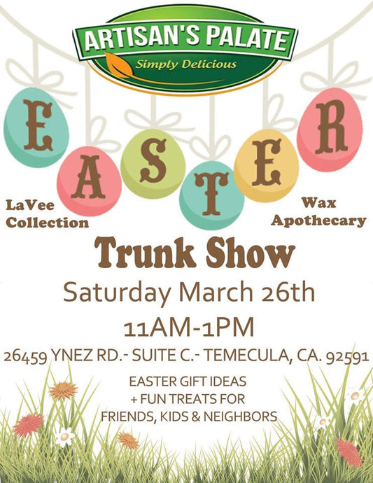 Easter Trunk Show at  Artisan's Palate