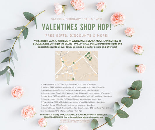 Valentine's Shop Hop in Idyllwild California