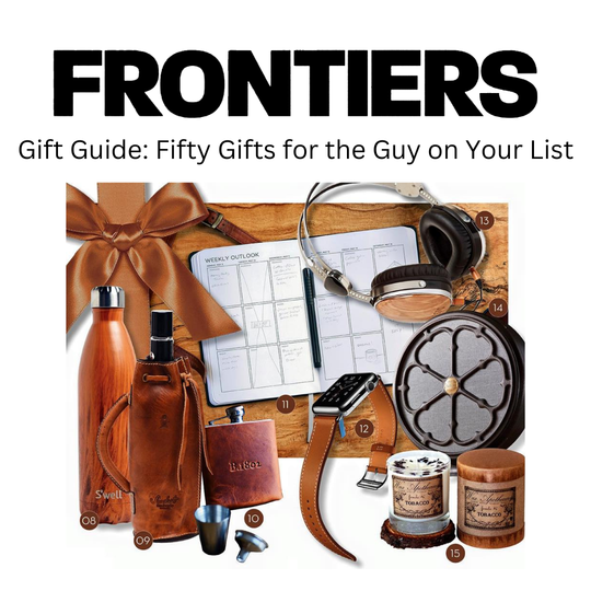 Wax Apothecary Tobacco Candle feat. in Frontiers Magazine Holiday Gift Guide