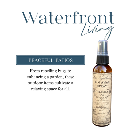 Wax Apothecary’s Citronella & Mint Spray Featured in Waterfront Living Magazine