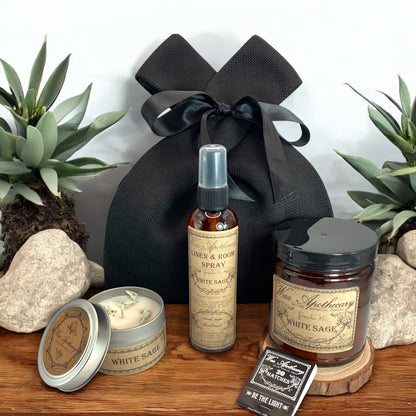 The Little Black Bag Aromatherapy Gift Set : White Sage