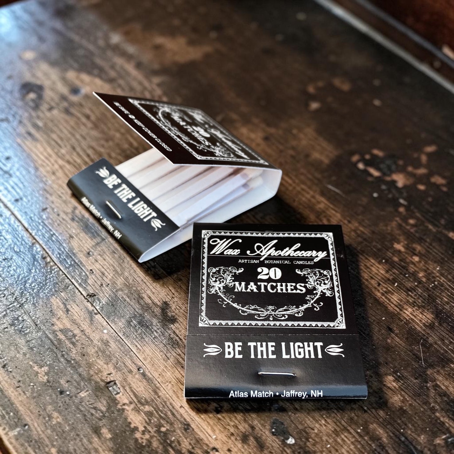 Black Matchbook 20-Strike
