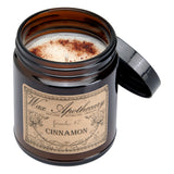 6 oz Botanical Candle in Amber Glass Jar - Cinnamon