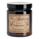 6 oz Botanical Candle in Amber Glass Jar - Pure Rose