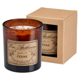 9 oz Cedar Artisan Amber Glass Candle