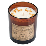 9 oz Pink Lemon Artisan Amber Glass Candle