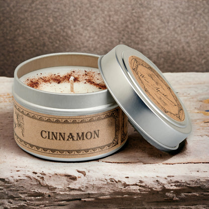 Cinnamon Botanical Candle Travel Tin