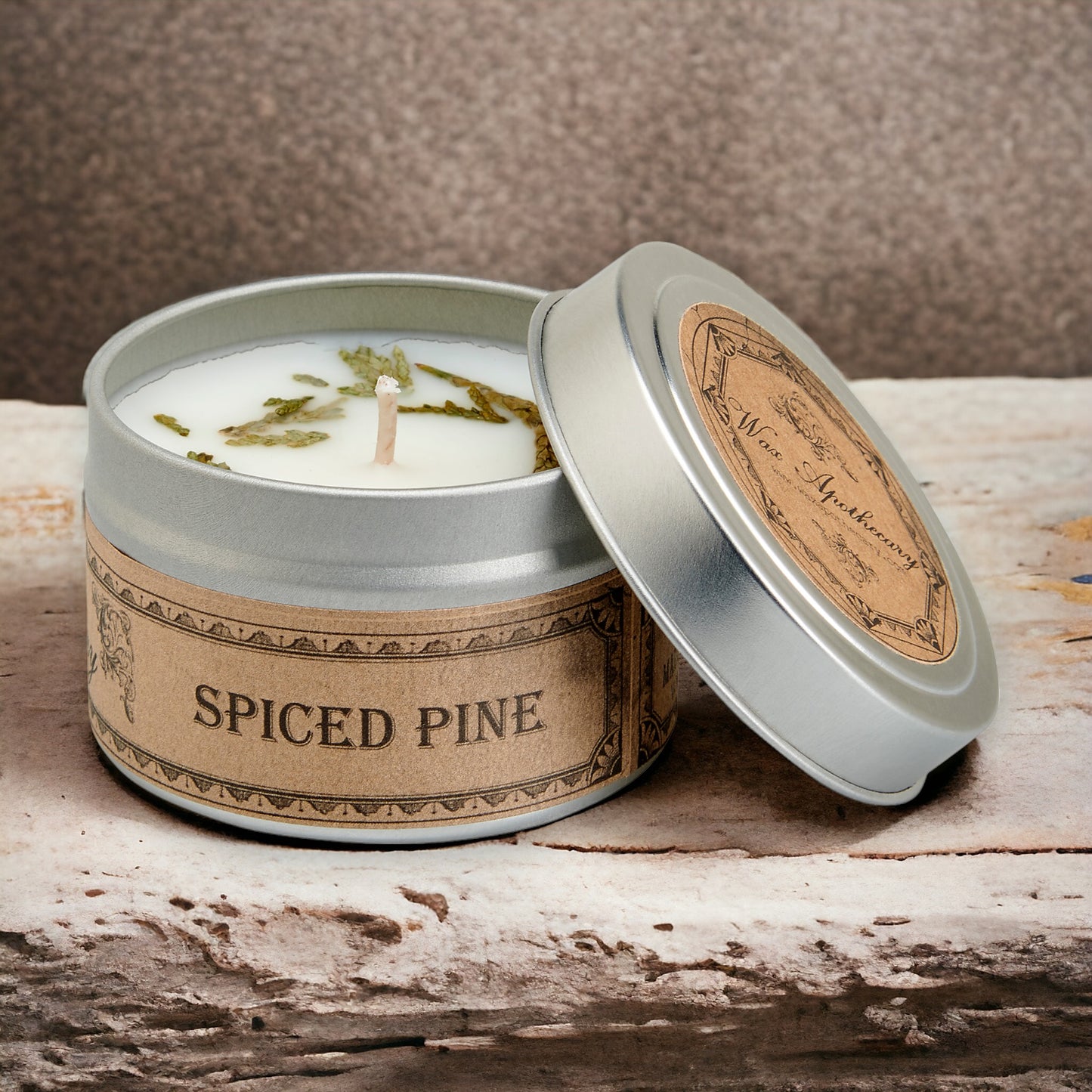 Spiced Pine Botanical Candle Travel Tin *Seasonal