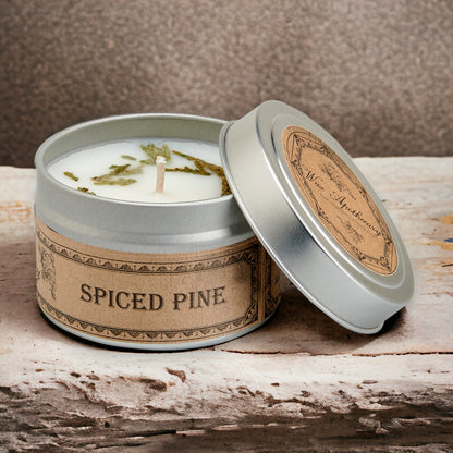 Spiced Pine Botanical Candle Travel Tin *Seasonal