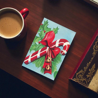 Victorian & Vintage Christmas & Holiday Card with Envelope & Seal Set