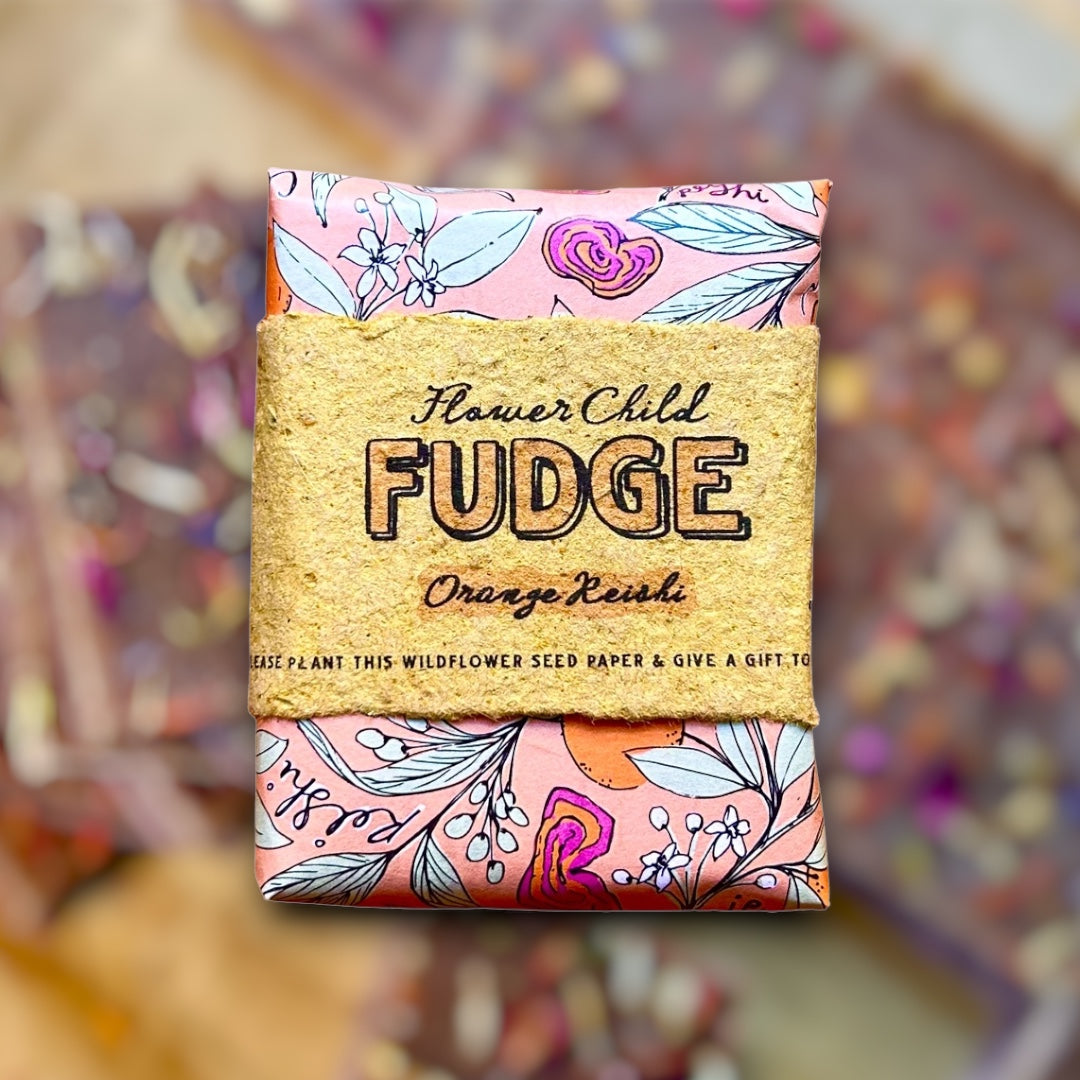 Orange Reishi Cardamom Fudge