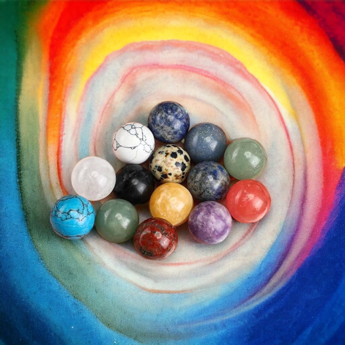 Colorful Gemstone Orbs