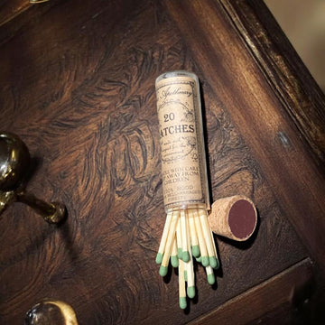Matches in Glass Vial with Cork Lid & Striker