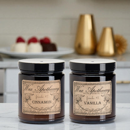 Holiday Gourmet Duo Candle Duo in 6oz Amber Glass