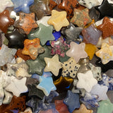 Assortment of 12 Star Hand-cut Crystal Gemstone & Stones