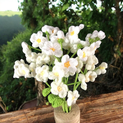 Handmade Crochet Aromatherapy Flowers : White Jasmine