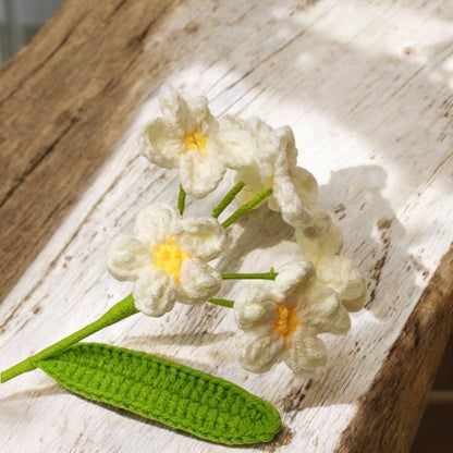 Handmade Crochet Aromatherapy Flowers : White Jasmine