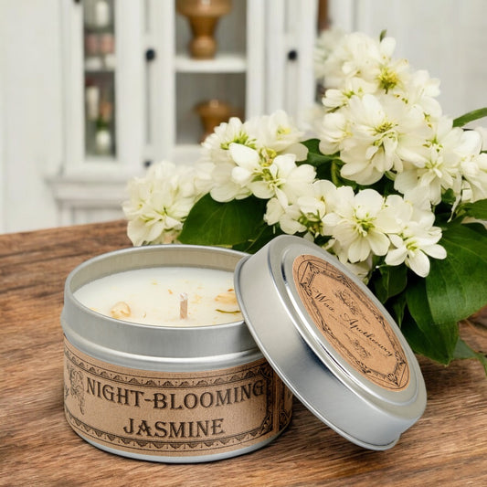 Night-Blooming Jasmine Botanical Candle Travel Tin