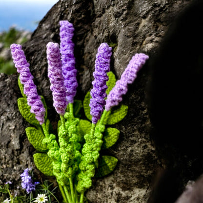 Hand Croche Lavender Stems