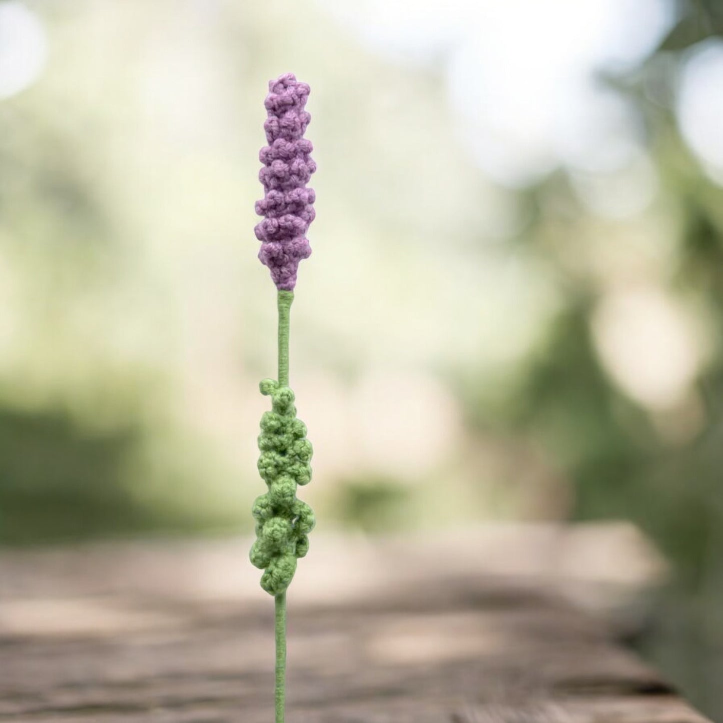 Hand Crochet Lavender Stem