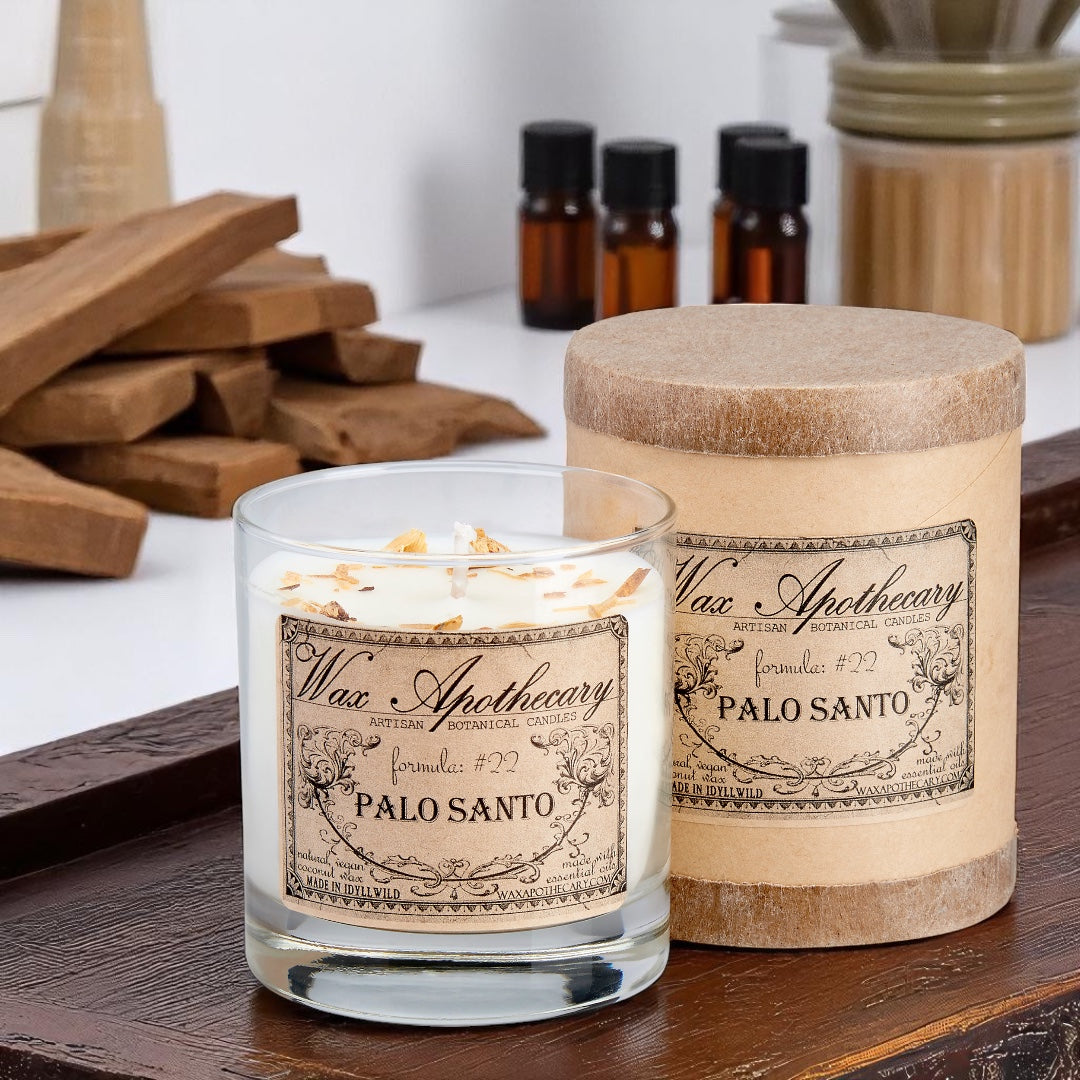 Palo Santo 7 oz Botanical Candle in Scotch Glass
