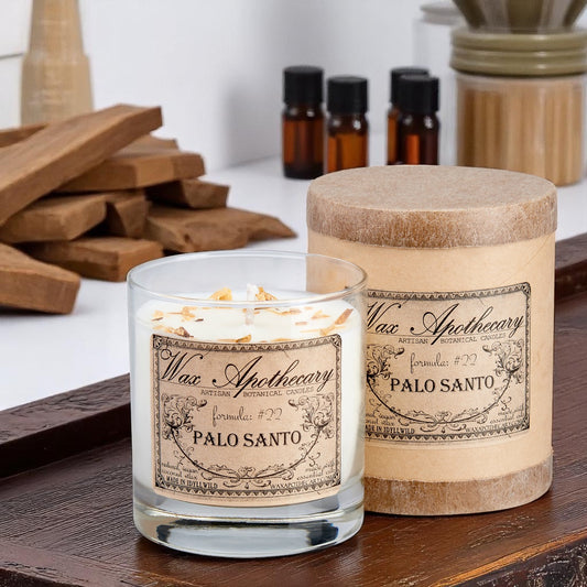 Palo Santo 7 oz Botanical Candle in Scotch Glass