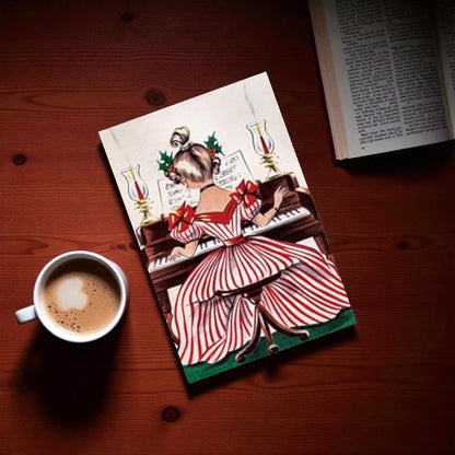 Victorian & Vintage Christmas & Holiday Card with Envelope & Seal Set