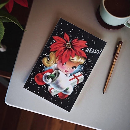 Victorian & Vintage Christmas & Holiday Card with Envelope & Seal Set