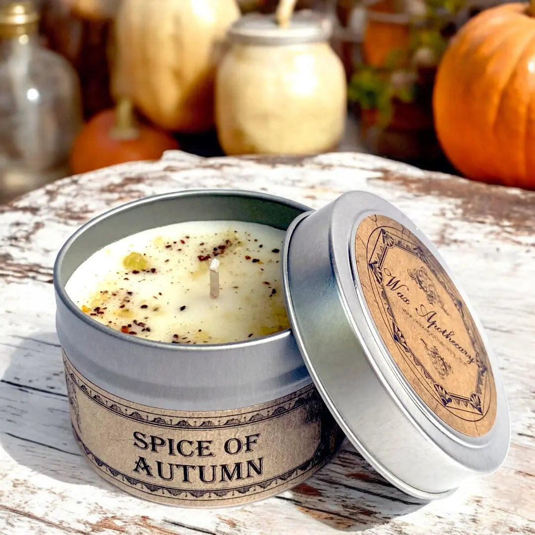 Spice of Autumn Botanical Candle Travel Tin *Seasonal