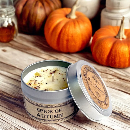 Spice of Autumn Botanical Candle Travel Tin *Seasonal