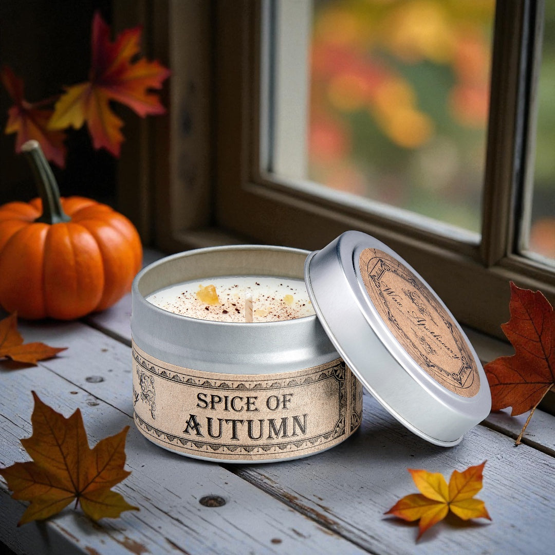 Spice of Autumn Botanical Candle Travel Tin *Seasonal