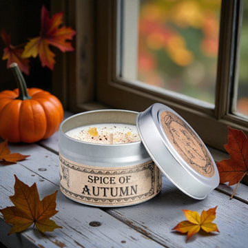 Spice of Autumn Botanical Candle Travel Tin *Seasonal