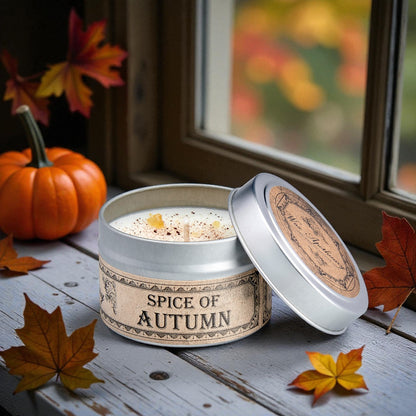 Spice of Autumn Botanical Candle Travel Tin *Seasonal