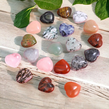 Heart Hand-cut Gemstone Crystal Stone