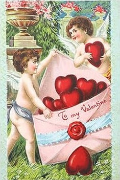 Victorian Valentine with Envelope & Seal Set