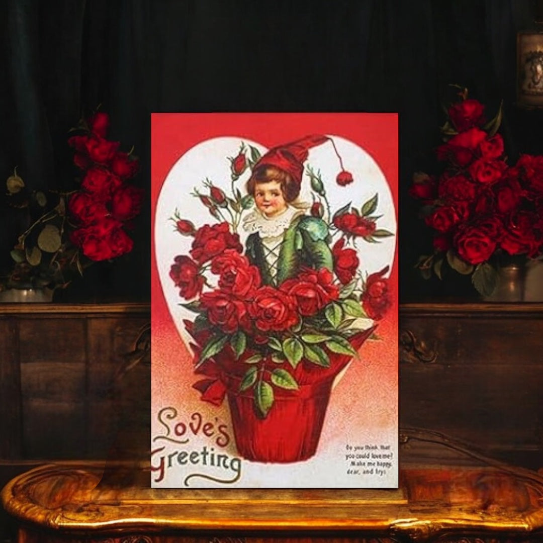 Victorian Valentine with Envelope & Seal Set