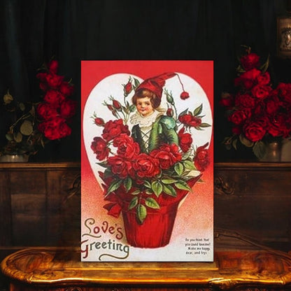 Victorian Valentine with Envelope & Seal Set