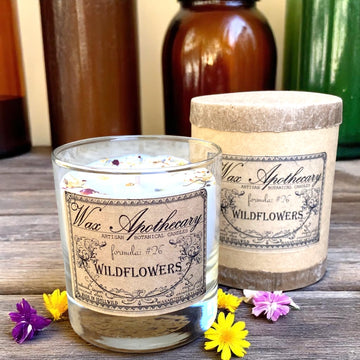 Wildflowers 7 oz Botanical Candle in Scotch Glass