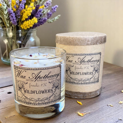 Wildflowers 7 oz Botanical Candle in Scotch Glass