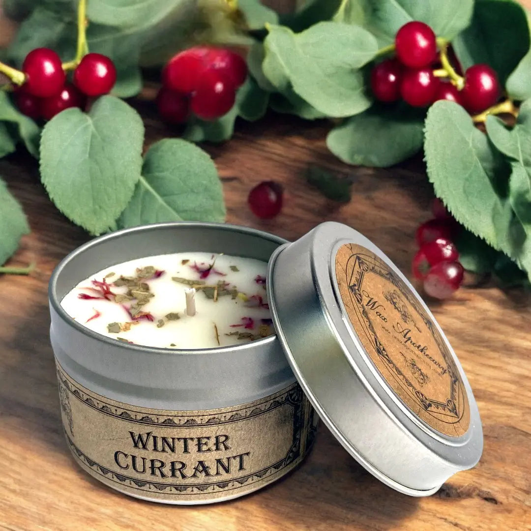 Winter Currant Botanical Candle Travel Tin *Seasonal